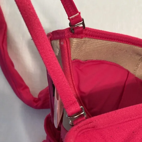 Juicy Couture Hot pink cascade ruffled swimsuit one piece - Picture 10 of 16